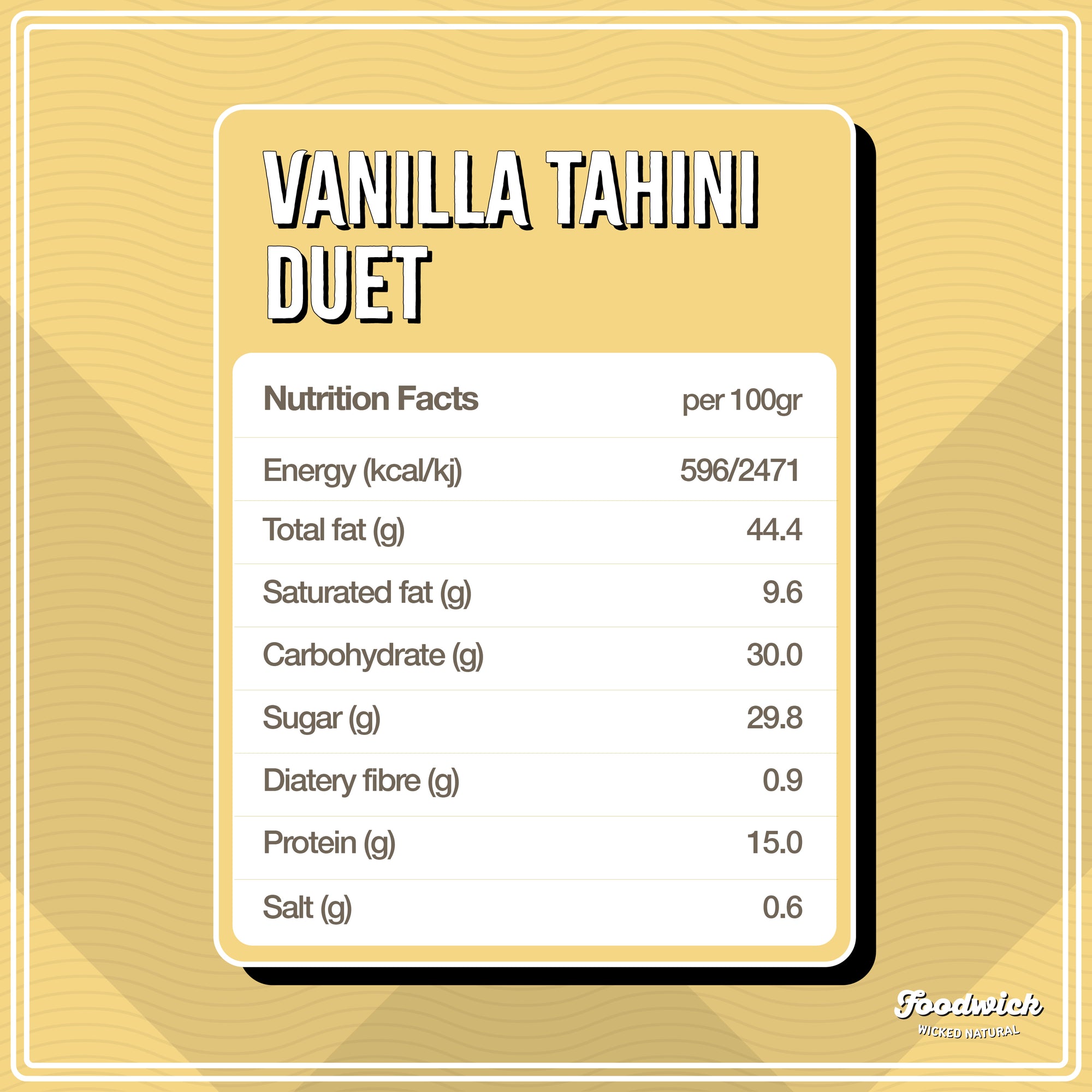 Vanilla Tahini Duet