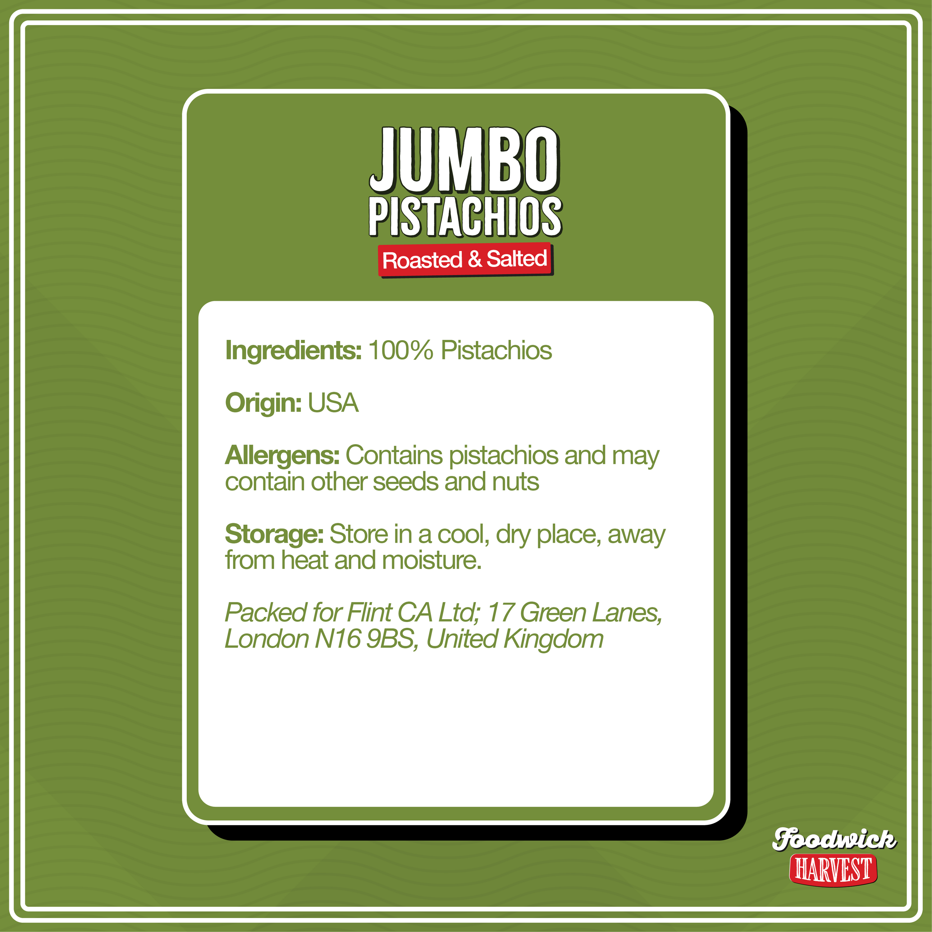 Jumbo Pistachios (Roasted & Salted)